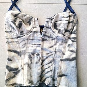 Authentic Just Cavalli Bustier size small